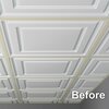 Ceilume EZ-On Drop Ceiling Grid Covers - White - Wall Angle Piece AC-GRID-WC-WT